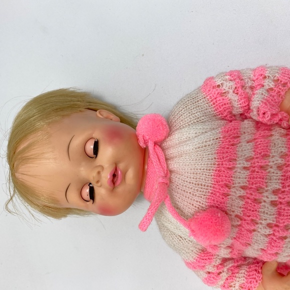Vintage 1969 Horsman Baby Doll 16" Drink Wet Open Close Eyes Moving Arm Legs - Picture 14 of 16